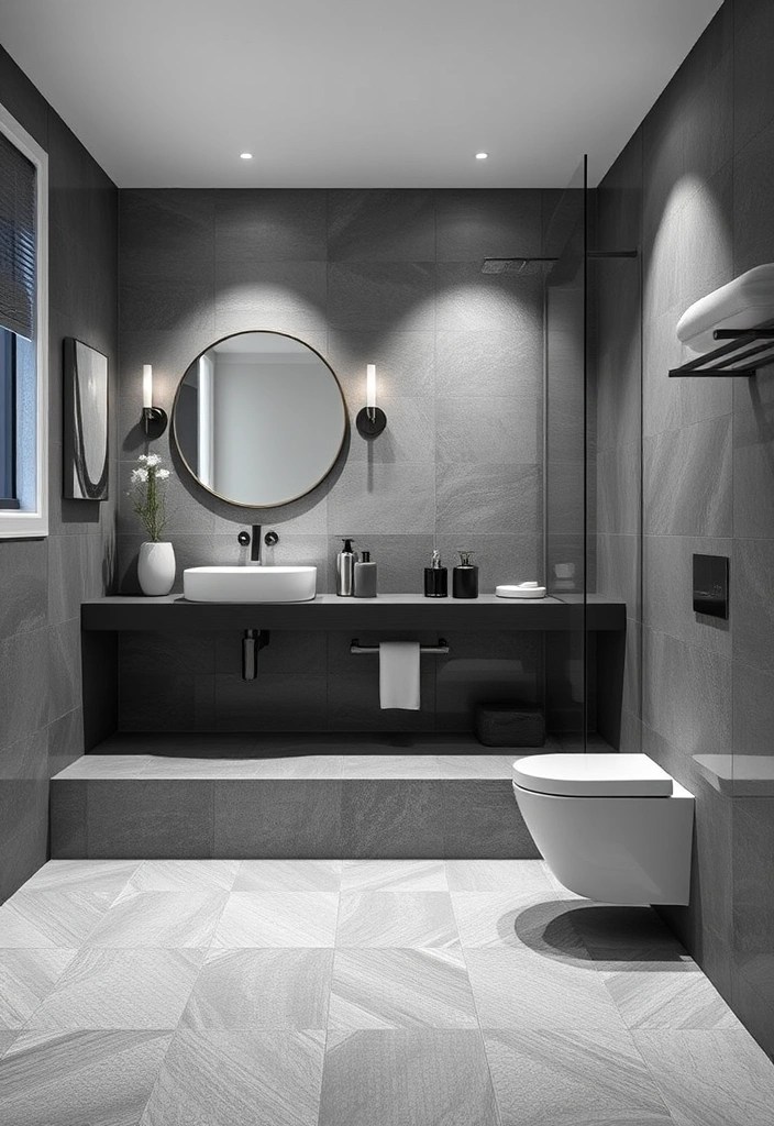 14 Chic Bathroom Makeovers That’ll Make You Feel Like You’re in a Spa (You Won't Believe #4!) - 13. Monochromatic Magic