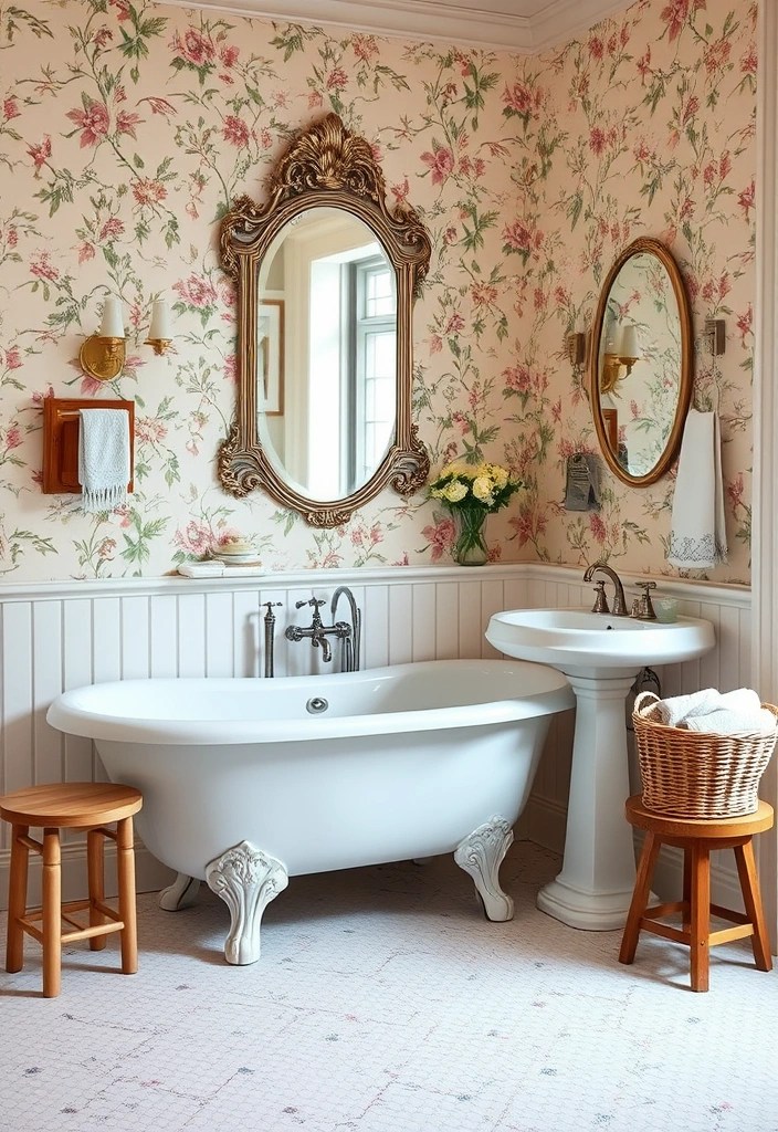 14 Chic Bathroom Makeovers That’ll Make You Feel Like You’re in a Spa (You Won't Believe #4!) - 2. Vintage Charm