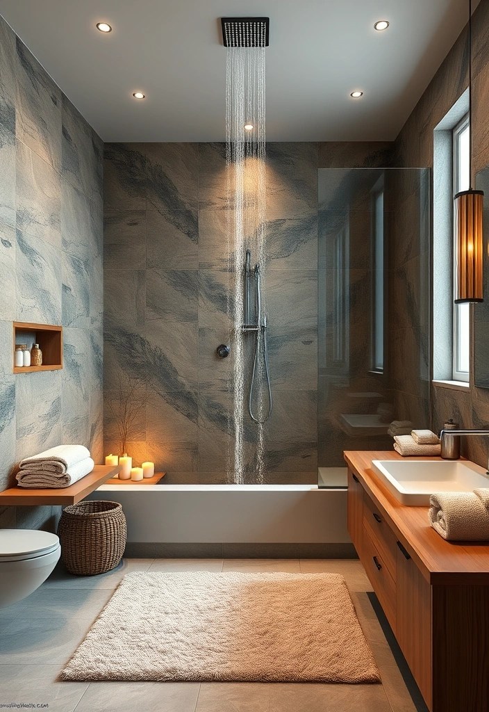 14 Chic Bathroom Makeovers That’ll Make You Feel Like You’re in a Spa (You Won't Believe #4!) - 3. Spa-Like Serenity