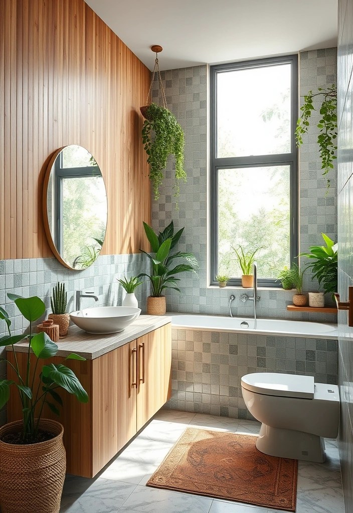 14 Chic Bathroom Makeovers That’ll Make You Feel Like You’re in a Spa (You Won't Believe #4!) - 7. Eco-Friendly Retreat