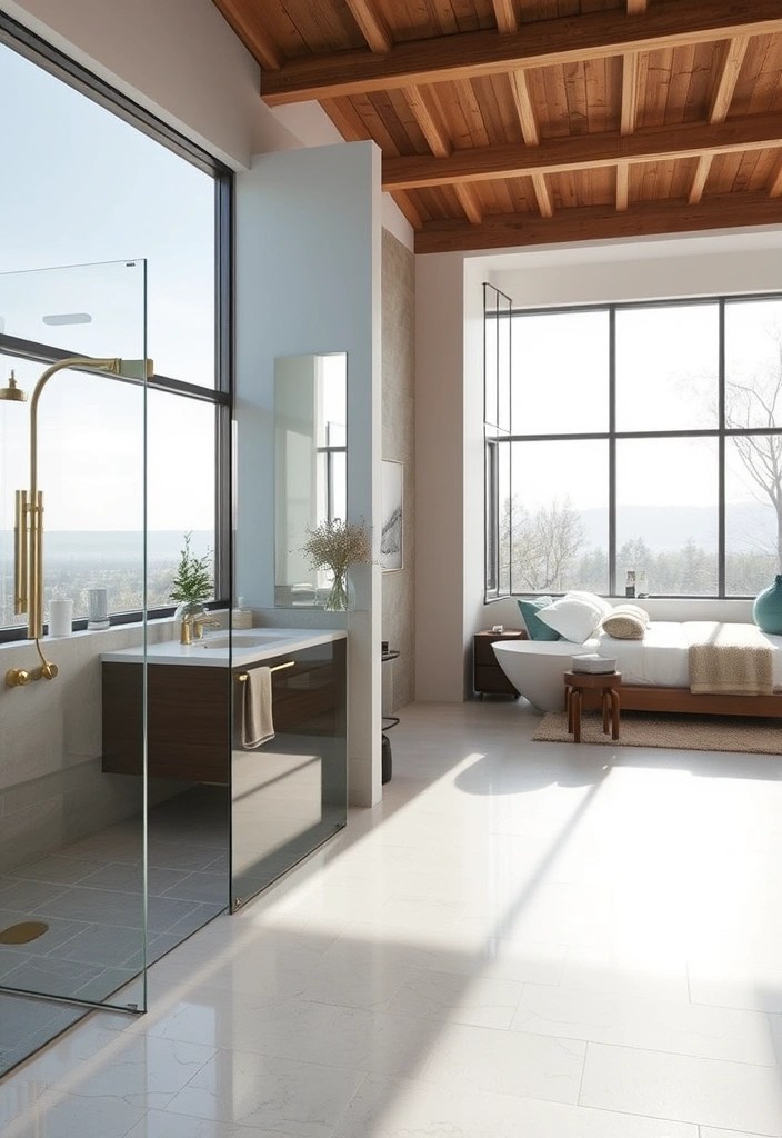 14 Chic Bathroom Makeovers That’ll Make You Feel Like You’re in a Spa (You Won't Believe #4!) - 8. Open Concept Oasis