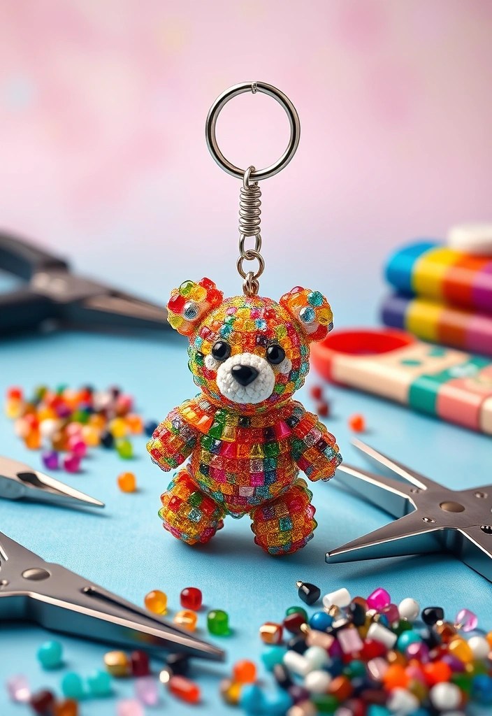 What kind of bear keychain do you like? - 5. Beaded Bear Keychain