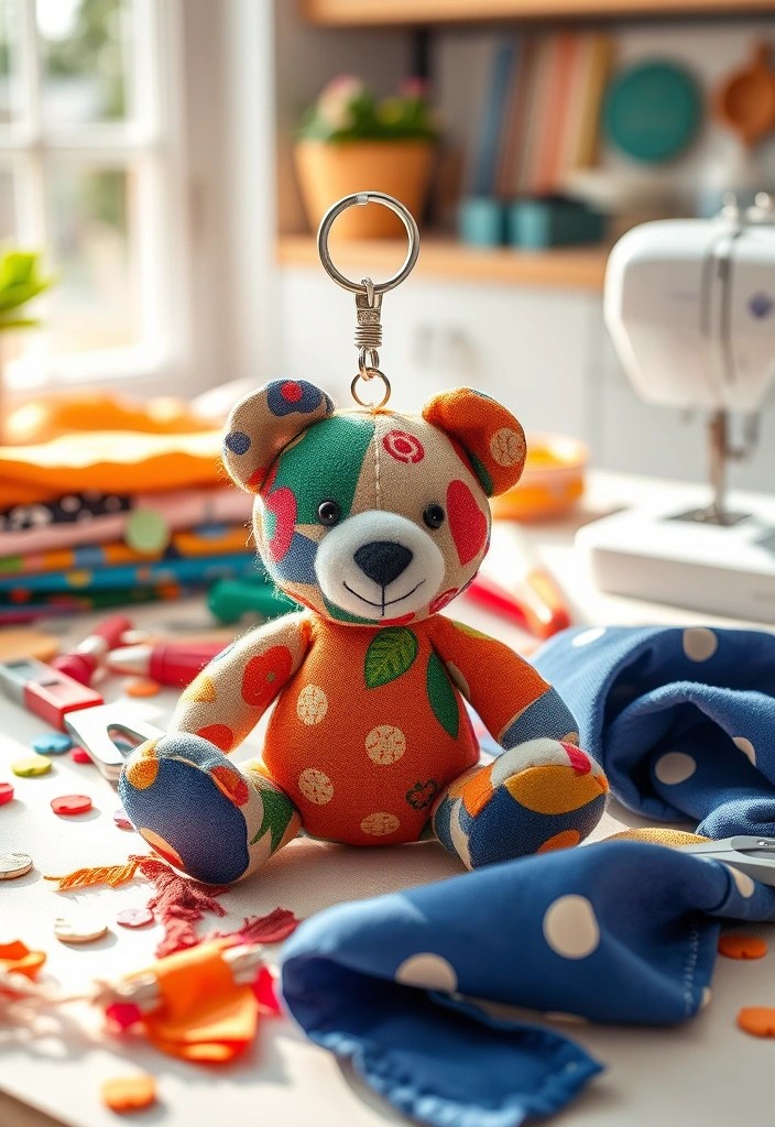 What kind of bear keychain do you like? - 7. Recycled Fabric Bear Charm