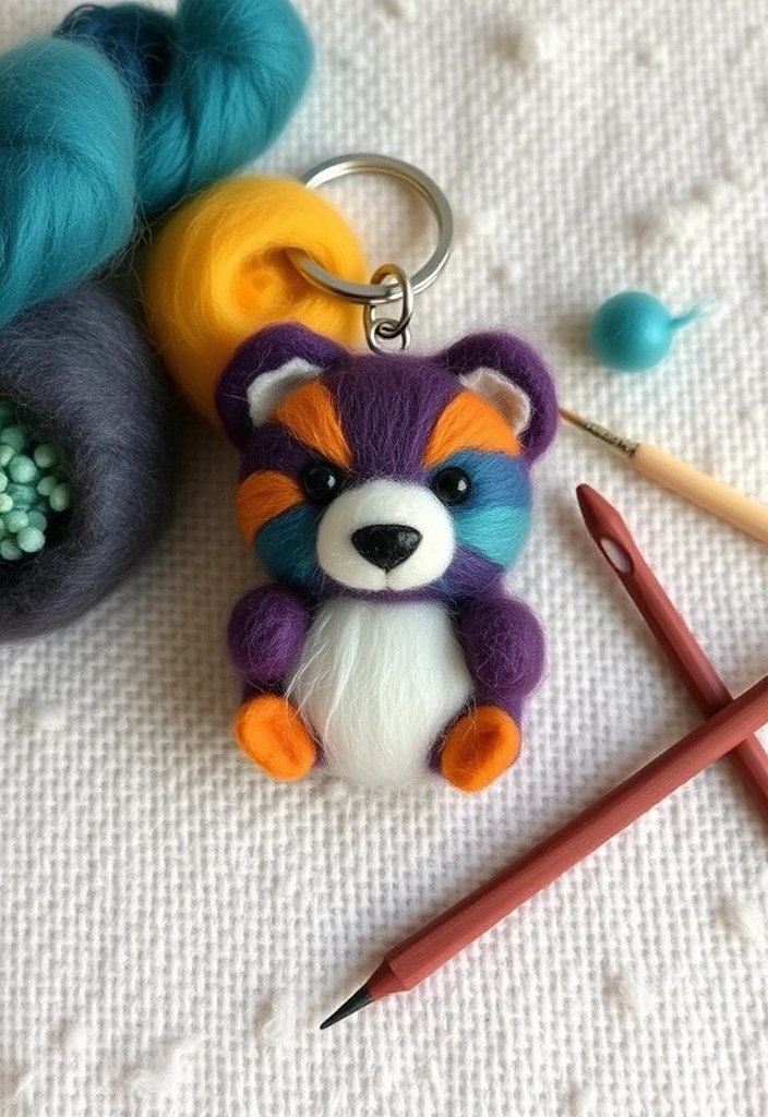 What kind of bear keychain do you like? - 9. Felted Bear Keychain